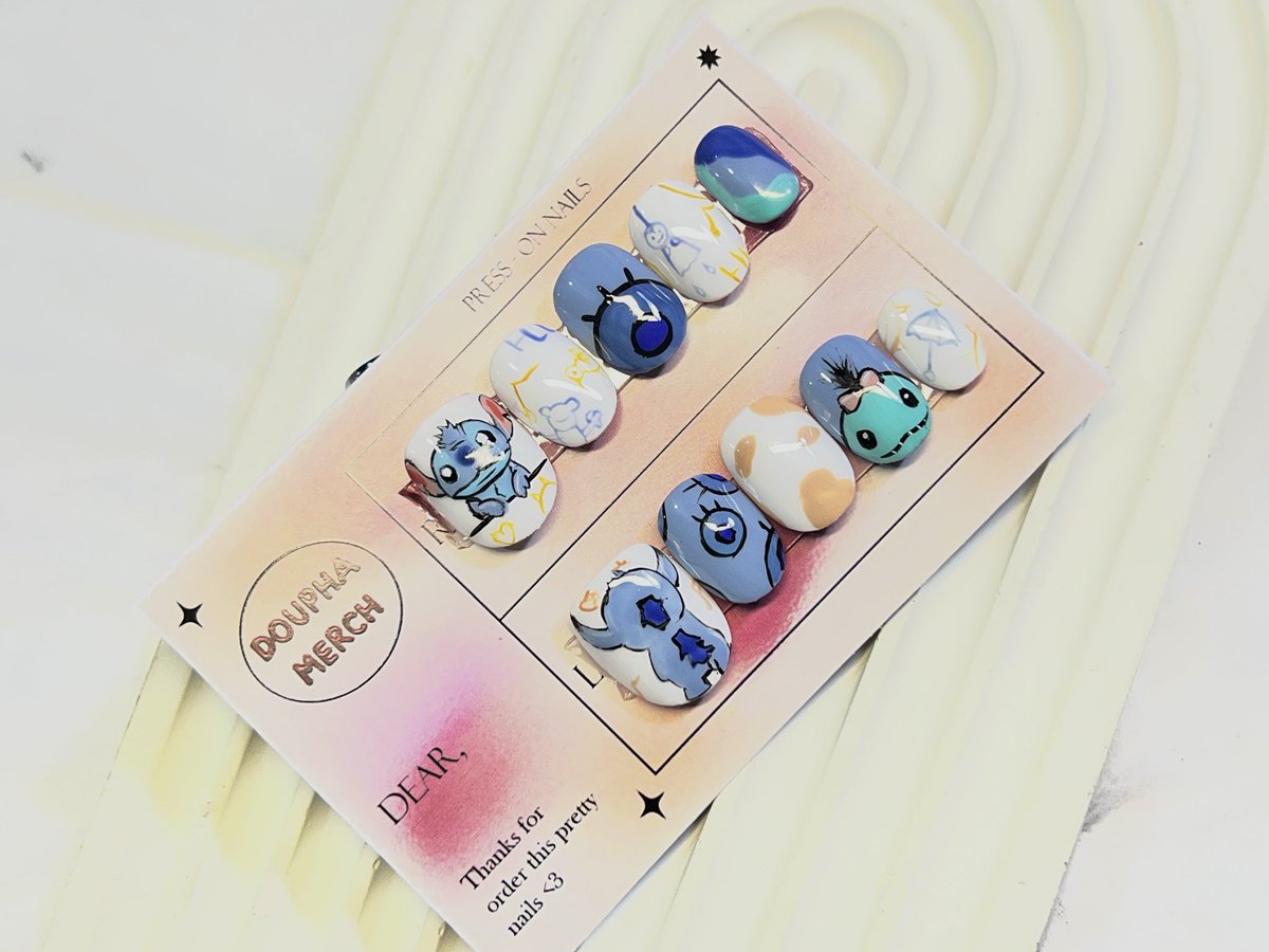 douphamerch's tweet photo. @ratatataulie Press on nailsnya kaka bisa req desain dan ukuran juga 💅🏻 https://t.co/IvToUpjMpr