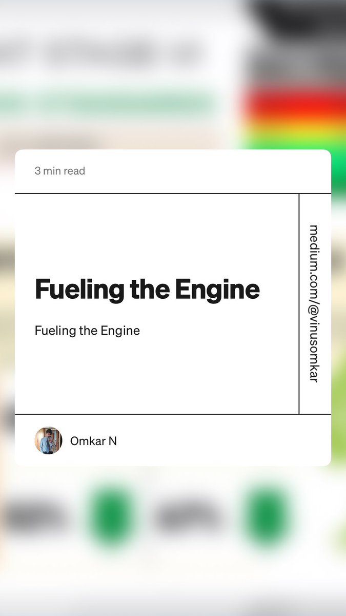 gerr8rd's tweet photo. so here it is, for the next article i am gonna try to be more personalised with texts and add real work behind the scenes “Fueling the Engine” by Omkar N https://t.co/QVANEP6j6W https://t.co/YRBQ40fi2L