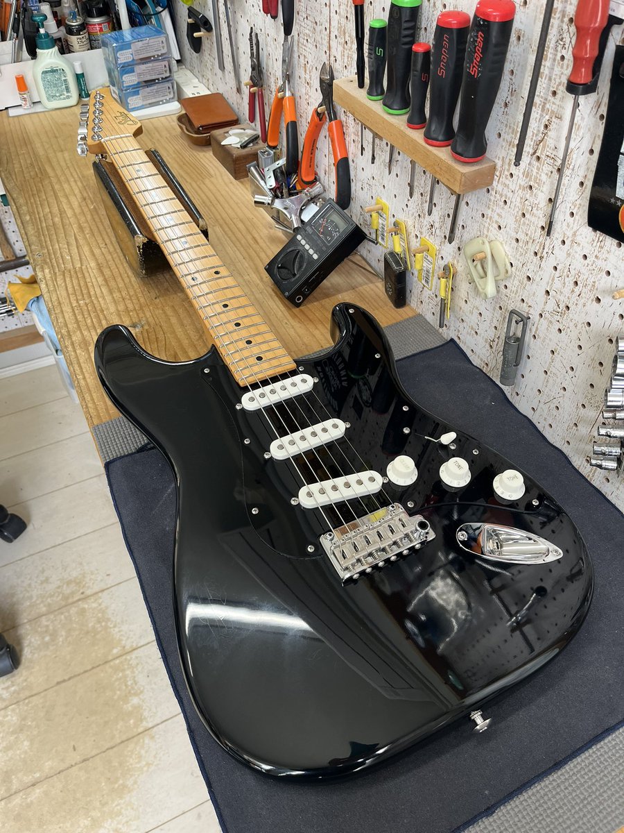 blueblack_gt's tweet photo. Suhr Classic S セットアップのご依頼を頂きました🙏

ご依頼有難うございます！🙇‍♂️

#blueblack #ギター #リペア #茨城 #土浦 https://t.co/TDQP7GqyOD