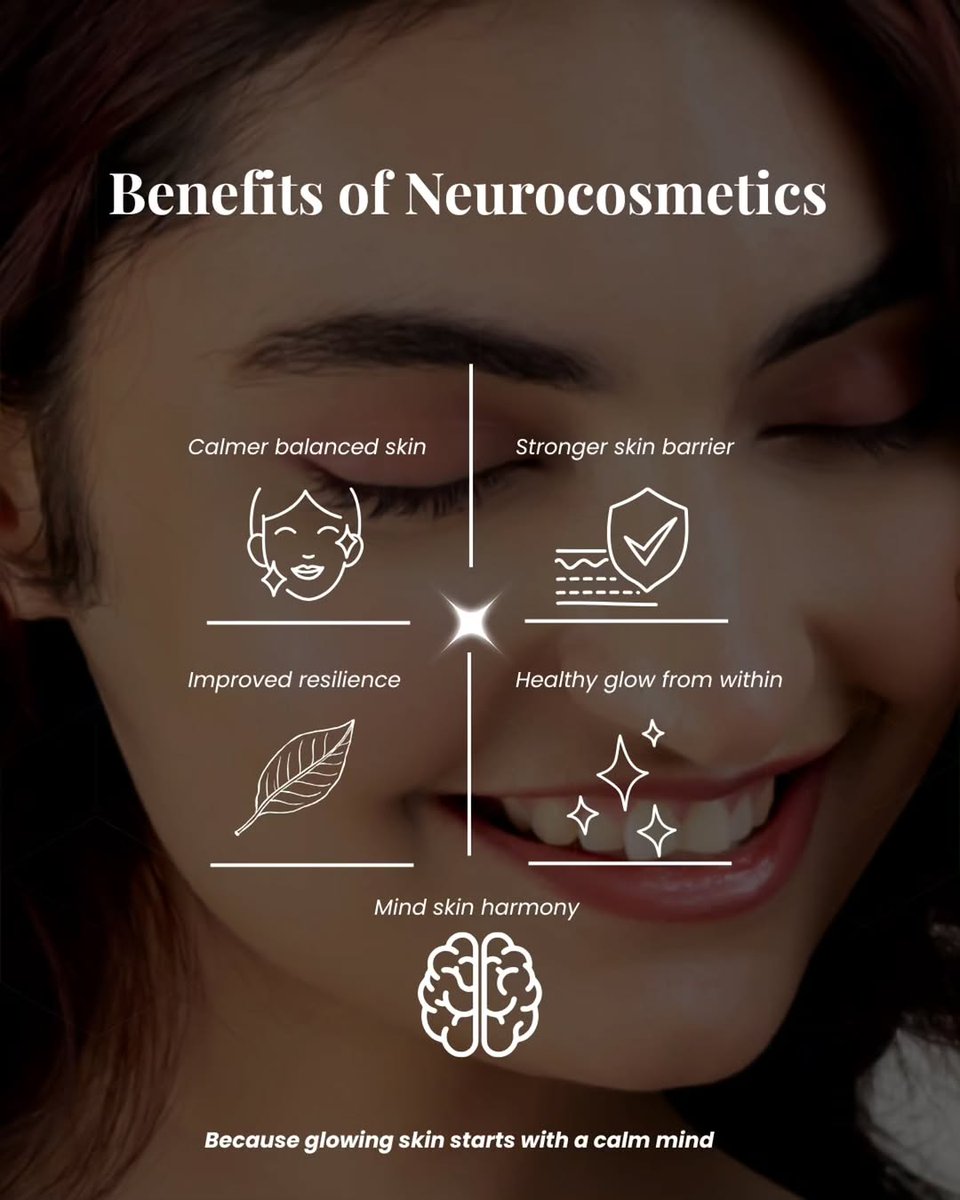 jivada_in's tweet photo. Neurocosmetics goes beyond traditional skincare.
✨ Helps support skin comfort
✨ Addresses stress-related skin concerns
✨ Enhances the sensory skincare experience
The future of beauty is intelligent, personal, and responsive.
#Neurocosmetics #FutureOfBeauty #Jivada https://t.co/VXtCU3yTWp