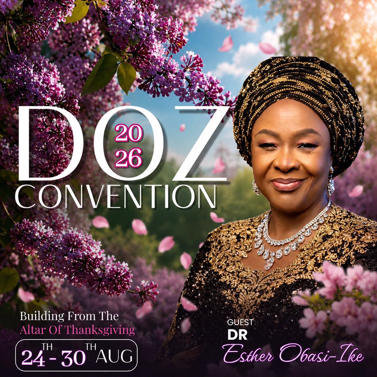 smartdony's tweet photo. We are pleased to announce Dr. Esther Obasi-Ike for the #DOZConvention2026 Dr. Obasi-Ike is a vessel carrying wisdom, grace and divine insight for this generation. More of her impactful message, register 👇 
https://t.co/ij1vmlFmQ7 https://t.co/xX9YACgxpN