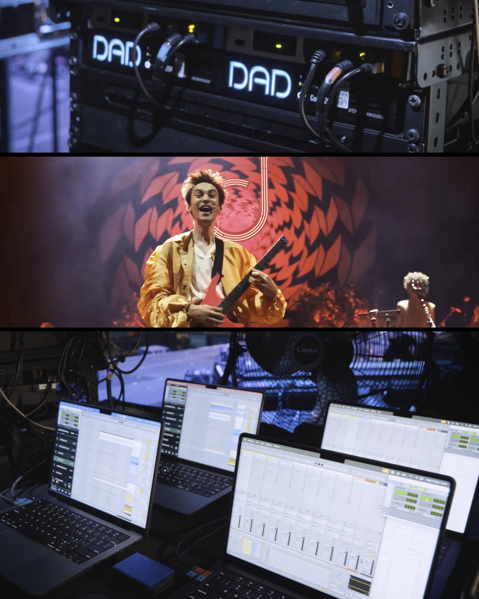 DigitalAudioDK's tweet photo. Jacob Collier’s 2025 tour setup is a masterclass in redundancy: 4 Mac Pros and 2 Core 256s. With linked, sample-accurate failover for keys and playback, the show goes on even if a component drops out: https://t.co/SvG2rhcc42

 #digitalaudiodenmark #proaudio #dadaudio https://t.co/Jb2tsKKmDh
