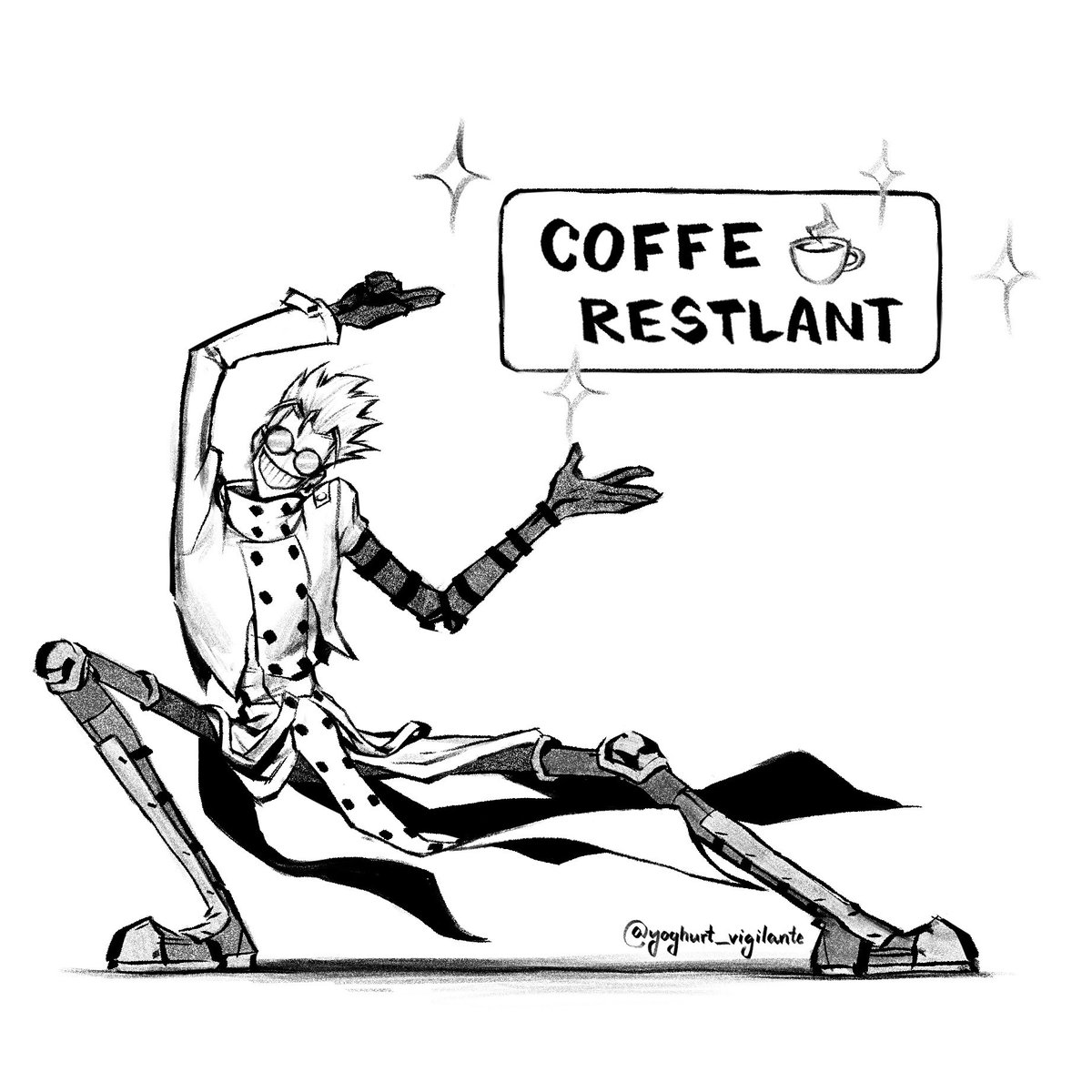 yogurtvigilante's tweet photo. homage to one of my favorite frames from Trigun 98
.
.
.
#trigun #trigunmaximum #vashthestampede #japanglish https://t.co/022WC6tPuq