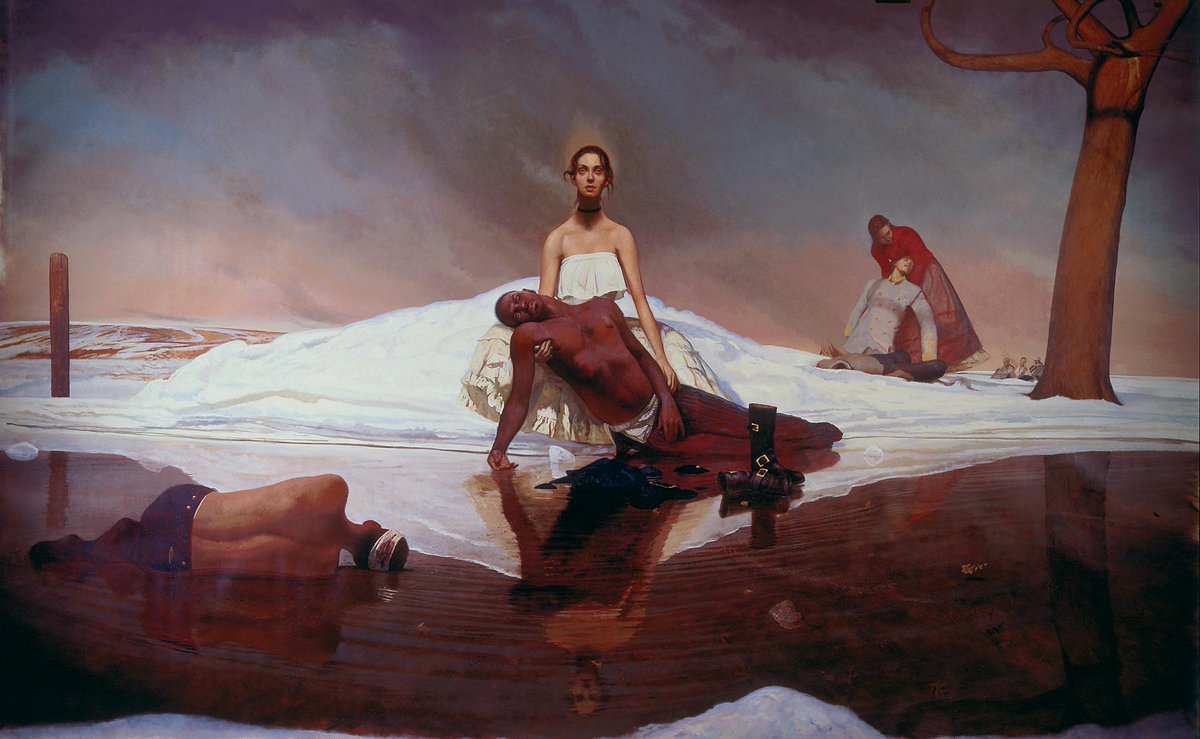 artstitle's tweet photo. ボー・バートレット
（Bo Bartlett、1955-）
『内戦』
（Civil War） https://t.co/2NLGCn8wKt