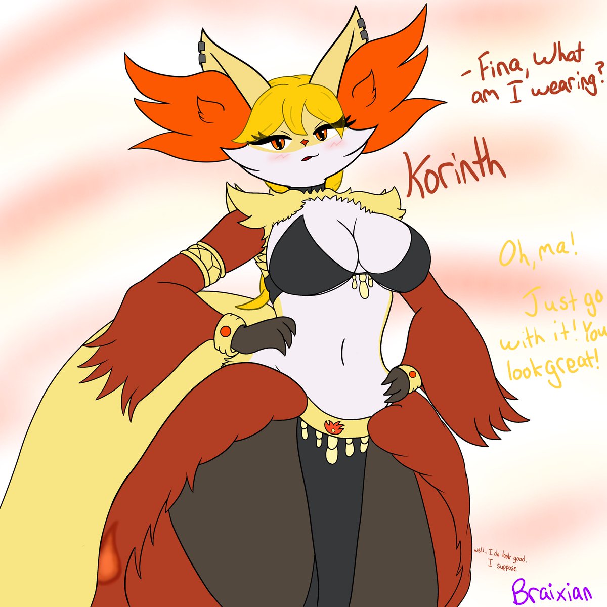 Braixian's tweet photo. Delphox reposting, Go!

Korinth, Phox Darius belong to me
Sally belongs to @/pokeman493 

#マフォクシーの日 https://t.co/ttWayR93Zw