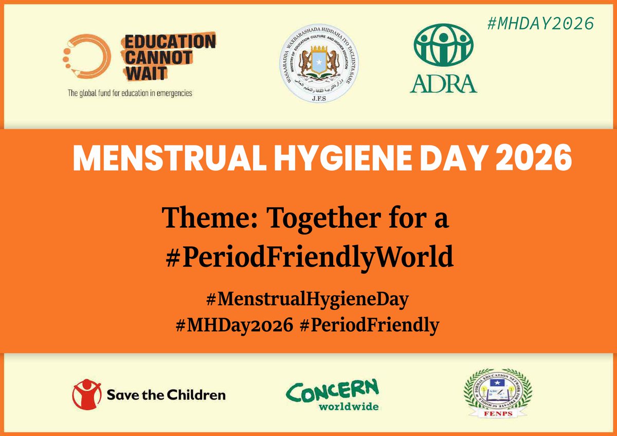 adra_somali's tweet photo. 🌸 Menstrual Hygiene Matters 🌸

#ECWMYRPII 

@EduCannotWait https://t.co/UbxtjFVAAv