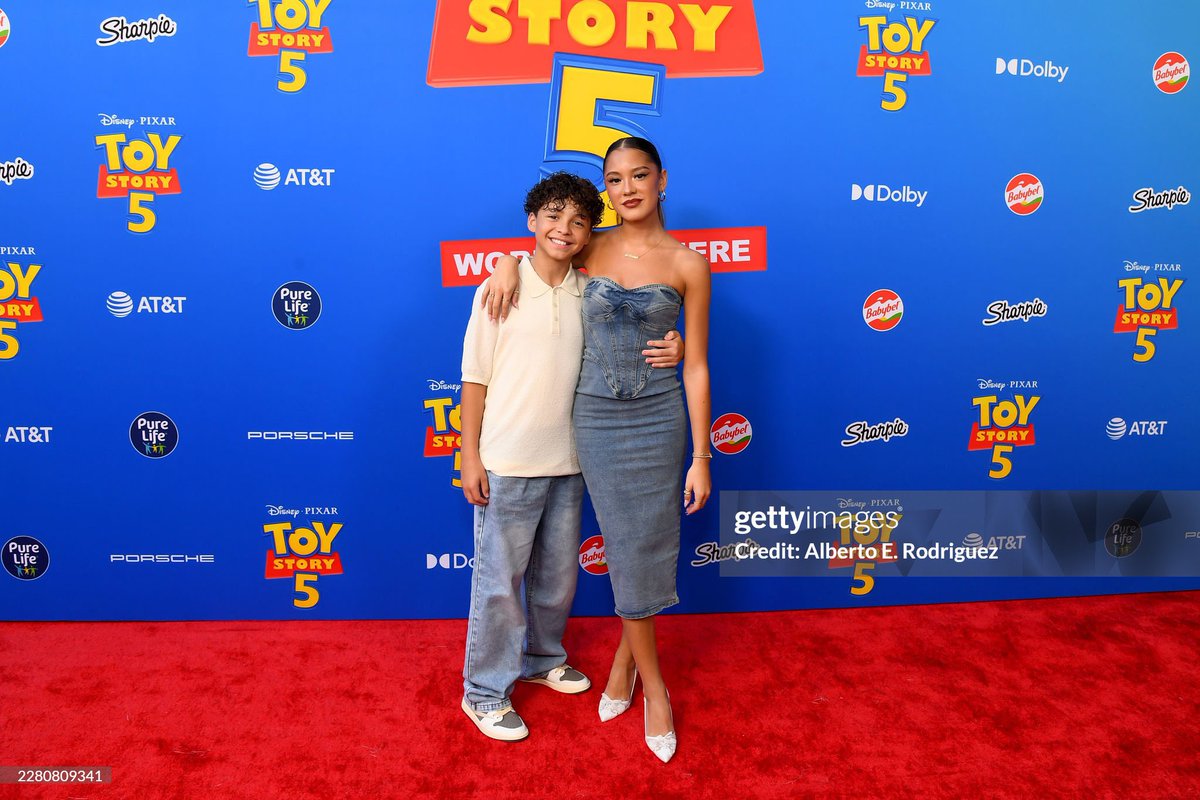 DZWorldsCollide's tweet photo. Liamani Segura slaying the Toy Story 5 red carpet! https://t.co/Cyg0NmKXKU