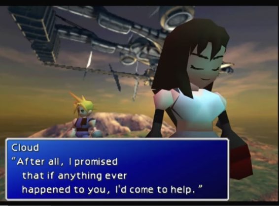 TifaTheMonk's tweet photo. The Highwind scene is specifically tailored for Cloud and Tifa’s relationship.

The dialogue is centered on their bond. Cloud reflecting on his promise to Tifa, Tifa recalling their time in the Lifestream, and now how close they have gotten.

It’s made for them and them alone ✨ https://t.co/CBsI9BGRtO