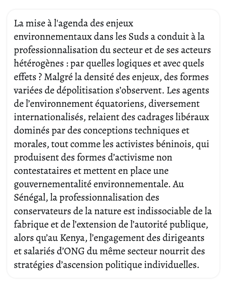 afspinfos's tweet photo. Professionnel·les de l’environnement aux Suds
👉 le dossier thématique du dernier numéro de la #revue Critique internationale (2026/2 n° 111) aux @EditionsScpo

A retrouver ici : https://t.co/QzaGmOmYZF via @Cairninfo https://t.co/Hmhx7dW6id