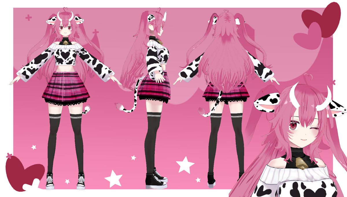 HachikoMii's tweet photo. I made a fan model for @JosieCowtuber It's mainly just for practice but I'm happy with how it turned out! I'll probably post a video trying out it's tracking a little later (i gave it super cute wiggly ears that I kinda wanna show off ^-^) hope you all like it too! https://t.co/3OhCZ2eqSm