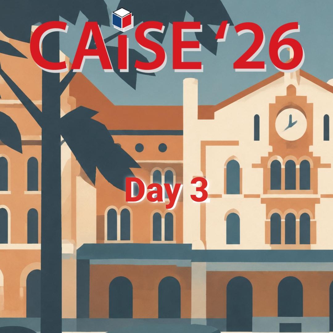 CAiSEConf's tweet photo. CAiSE 2026 kicks off today!

Opening keynote by Roberto Baldoni: Information Systems in the Age of AI.

Sessions on process mining, LLM-assisted, and conceptual &amp; IS systems across cloud and edge.

Details 👉 https://t.co/cTmkCjbz77

#CAiSE2026 #InformationSystems #Verona https://t.co/2tiTzT4Sm5