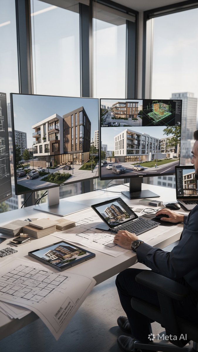 design_studio11's tweet photo. 🏗️ Why 3D Visualization Is Essential Before Construction
The most expensive design mistakes often happen after construction starts.
3D visualization helps architects and developers:
✔️ Spot problems early
✔️ Speed up approvals
#Architecture #3DRendering #InteriorDesign https://t.co/d9WAvianVv