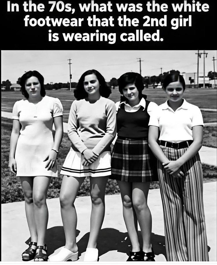 Suzierizzo1's tweet photo. Who knows what the white shoes were called? https://t.co/lNycFP1hB2
