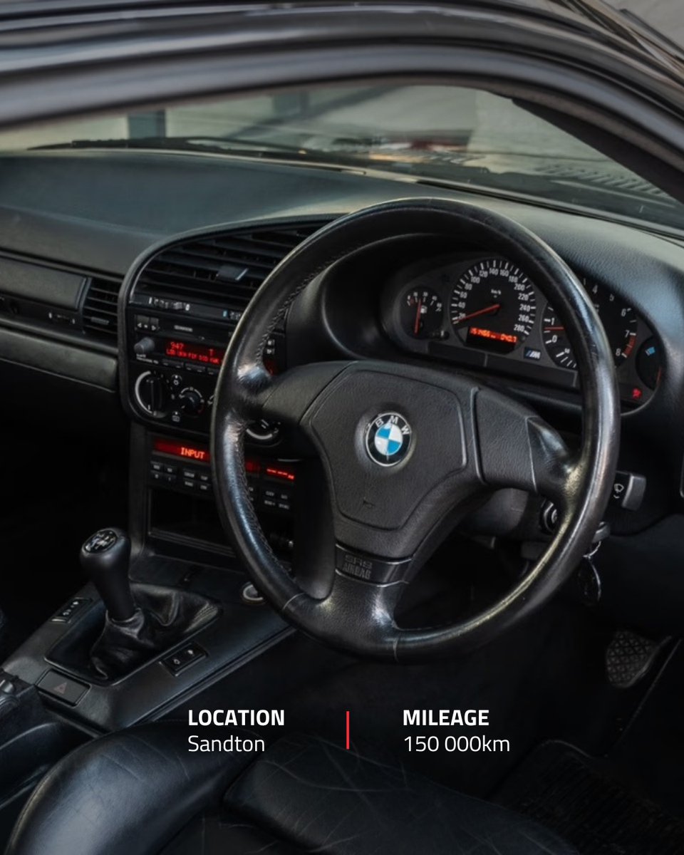 SentiMETAL_ZA's tweet photo. Analogue M perfection! 🇩🇪 1995 BMW M3 E36 Coupe in Sandton. German-spec, 150k km, full service history, original black paint. Link in next post! 👇 https://t.co/vfVfJboTqq