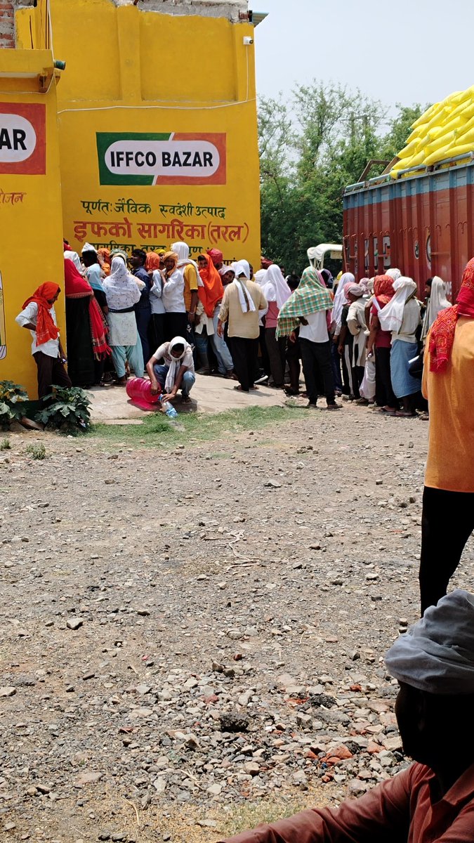 ShivamUnfolded's tweet photo. This is the Life of Farmers in India . These People are Standing in Line in 42°c Heat .. 
But noone is Caring about them . This is the condition of Farmers .. 
They are Dying just for Urea . 

This Image is from Buxar Distric in Bihar . 

@ChouhanShivraj
@samrat4bjp https://t.co/C7lldYHmN2