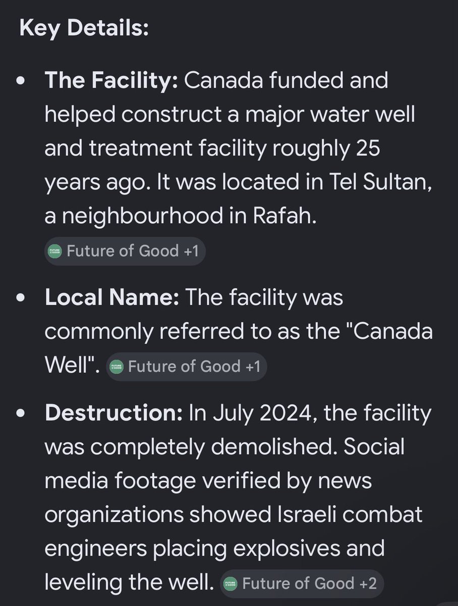 Bratt_world's tweet photo. @MarioNawfal Canada built and paid for the water treatment facilities in Gaza. We got them a well and all 

Those fucking bastards destroyed it 

This is signature of netenyahu https://t.co/1APXcAPgUC