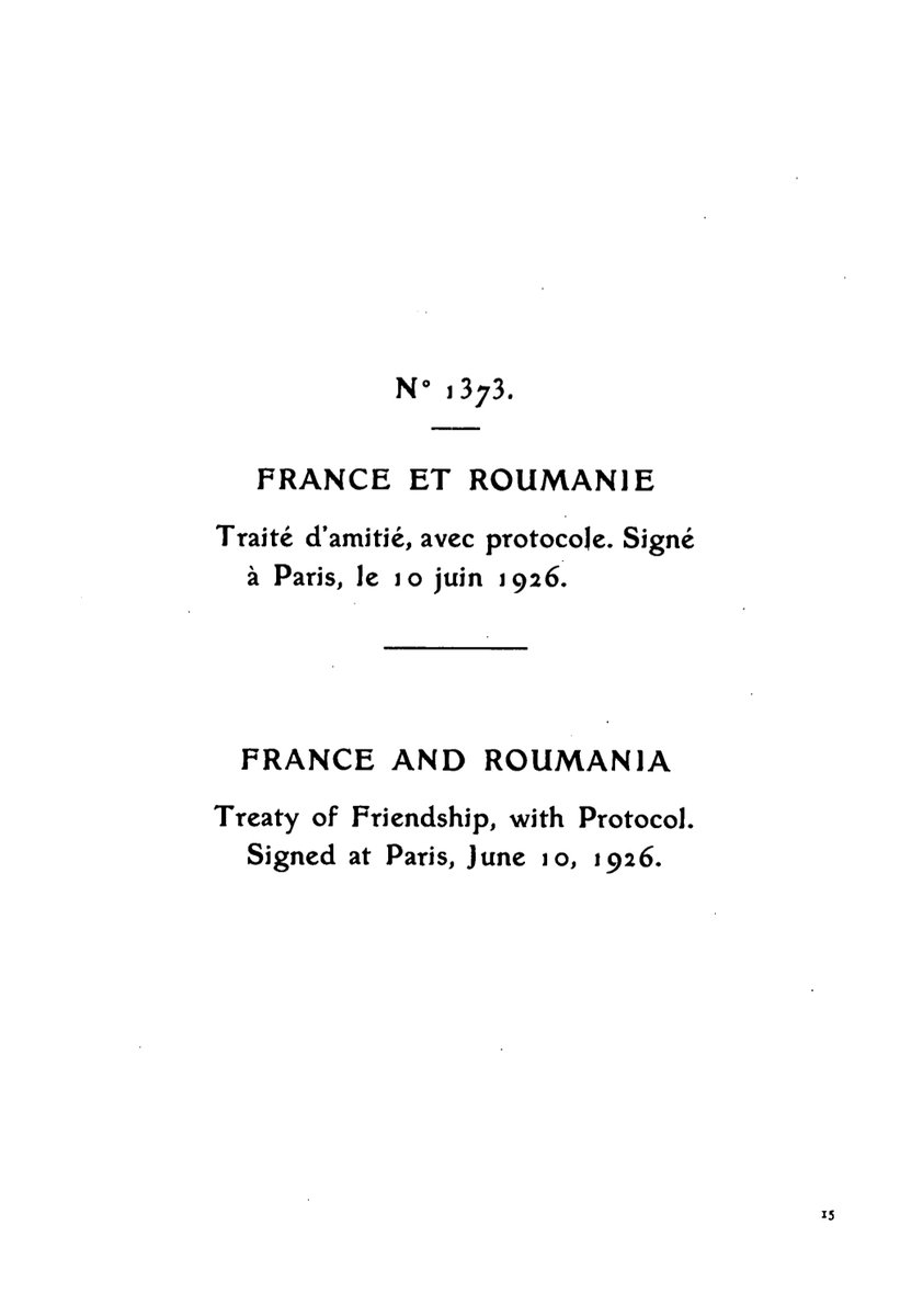 oana_toiu's tweet photo. Acum exact 100 de ani, la 10 iunie 1926, la Paris, Aristide Briand și Constantin Diamandy semnau Tratatul de prietenie dintre Franța și România.

Cele două țări se angajau atunci să își ofere reciproc „noi garanții de pace, înțelegere și prietenie”, fiind convinse, așa cum se menționează în text, „de datoria guvernelor moderne de a evita revenirea războaielor”.

Un secol mai târziu, aceste cuvinte nu și-au pierdut cu nimic din forță. Ele au ecou chiar și în contextul actual, pe care semnatarii tratatului nu și l-ar fi dorit. Pacea în Europa nu este un dat, ci un angajament care trebuie reînnoit în fiecare zi.

Franța și România fac acest lucru împreună: în cadrul Uniunii Europene, pe Flancul Estic al NATO, unde militari francezi sunt dislocați pe teritoriul României, precum și prin Parteneriatul nostru Strategic.

Mulțumesc, dragă Jean-Noël Barrot. Trăiască prietenia româno-franceză! 🇷🇴🇫🇷