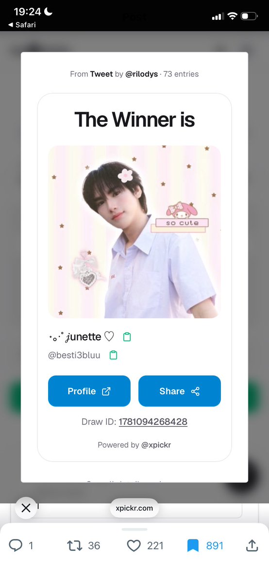 rilodys's tweet photo. @besti3bluu คอนเกรทตูเลชั่น ٩(๑❛ᴗ❛๑)۶ คุนได้รับสไลม์จากเยา ! Dm มาหาได้เลยน้า ~ 💕⭐️ https://t.co/1Rycc48gxQ