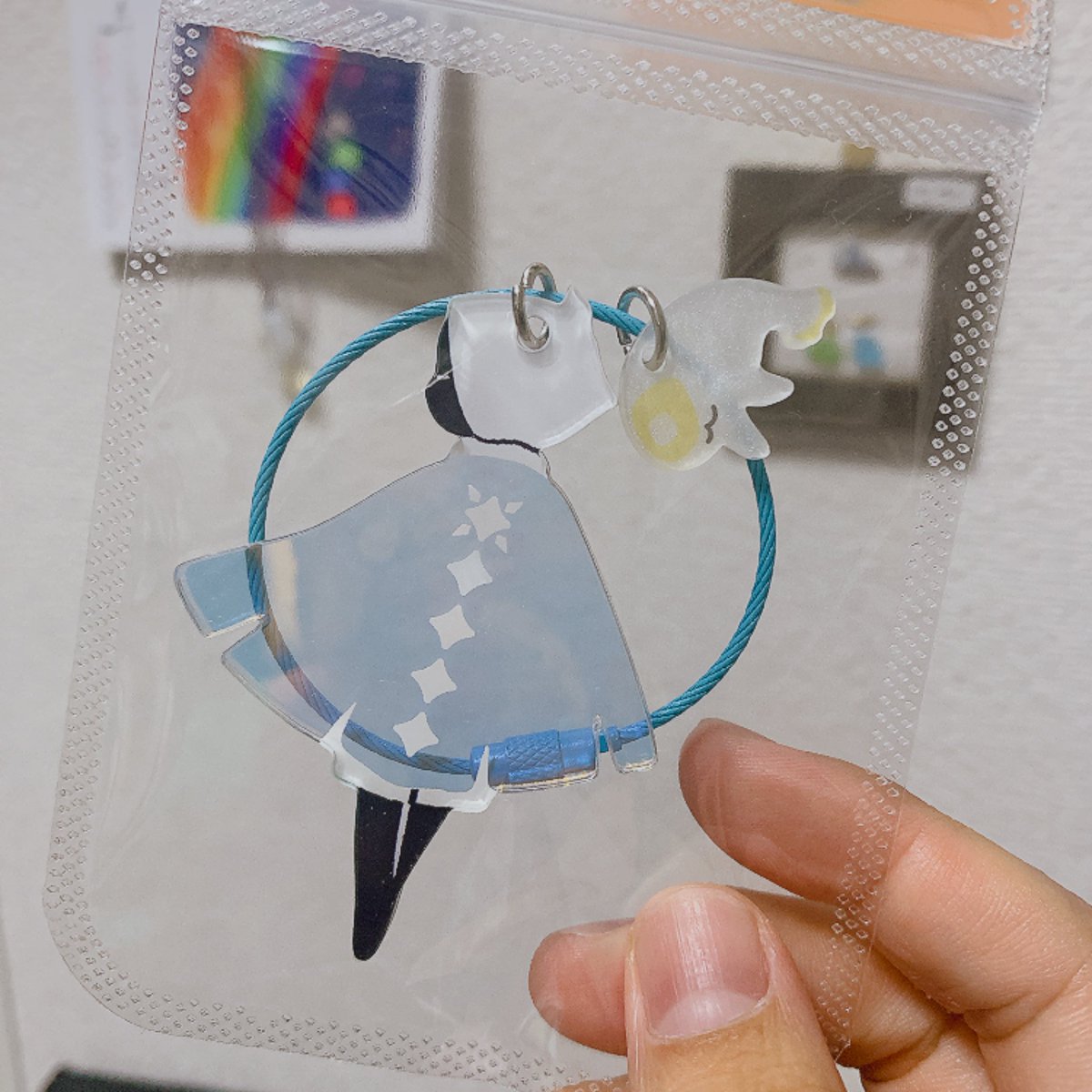 mmx5171's tweet photo. @sky_nano__ さんのスーパーかわいいのが届いた✨私は惜しまず使うぞ！！！惜しいけど！！！
通勤バックにつけるのだ🦭 https://t.co/dBSt3knGCA