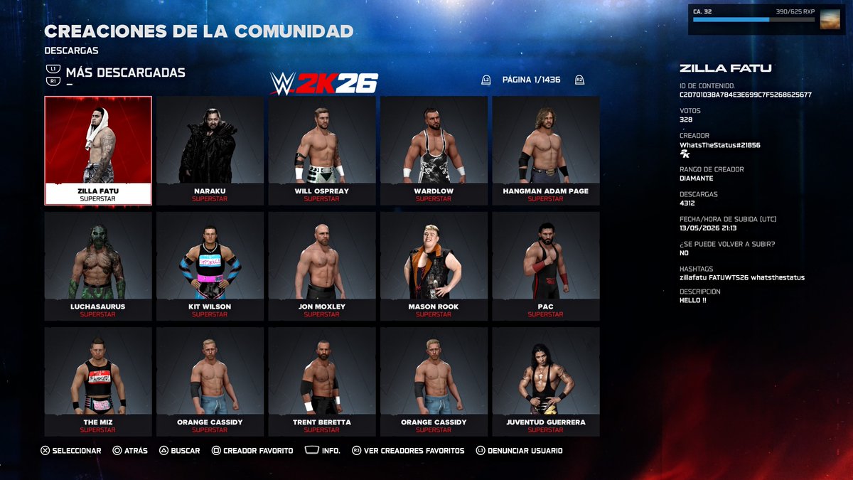 CGLucha2K's tweet photo. WWE 2K26: BEST CAWS OF THE WEEK (05/17/26) - (05/11/26) | #9 | MEJORES CREACIONES DE LA SEMANA

LINK YOUTUBE: https://t.co/QAYfCxP7mz

#WWERaw #WWESmackdown #CommunityCreations #WWENXT #Xbox #PS5Pro #WWE2K26 #WWE2K #WWEGame #NintendoSwitch https://t.co/apQelpy6ko