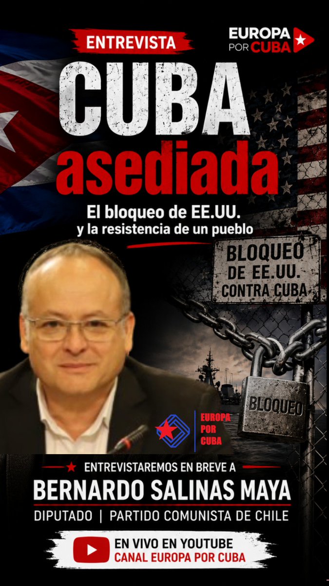 AbelendaCuba's tweet photo. El bloqueo de #EEUU y la resistencia del pueblo #cubano.
Hoy en canal @europa_cuba https://t.co/mgVUEvULPw