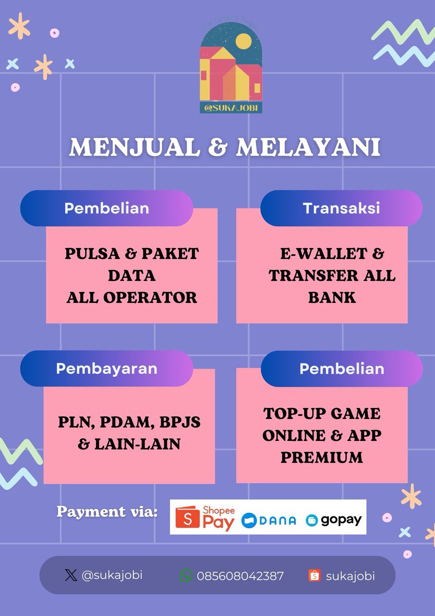 sukajobi's tweet photo. Yukkk guys yg lagi cari pulsa atau mau rapihin file, penomoran halaman, daftar isi, daftar pustaka, bikin ppt, jurnal dll langsung DM/wa aja mumpung kita masih open untuk malam ini 🥰
https://t.co/efnB9H1YO6

#zonauang️ #jokitugasmurah
#jokitugaskuliah #jokitugas https://t.co/1C7goEXgYS
