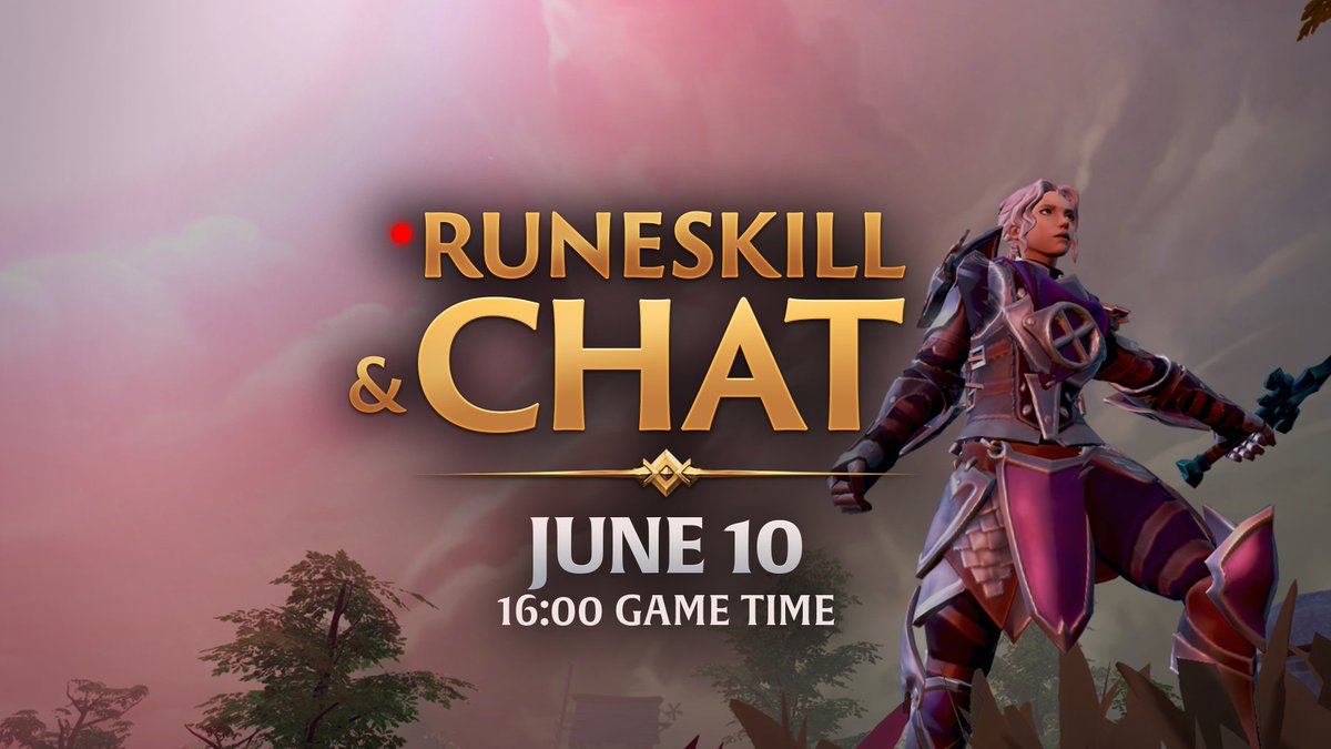 RuneScape's tweet photo. Get to know our brand new face! 

Sit down with @ModYuey, Mod Ante, Mod Bex, and special guest @ThePreztle as they take you through the history of the Player Avatar along with looking at the brand new update 👨👩

🗓️ June 10th, 16:00 Gametime
📺 https://t.co/FOWMr3lzGv https://t.co/tJli8pUo5F