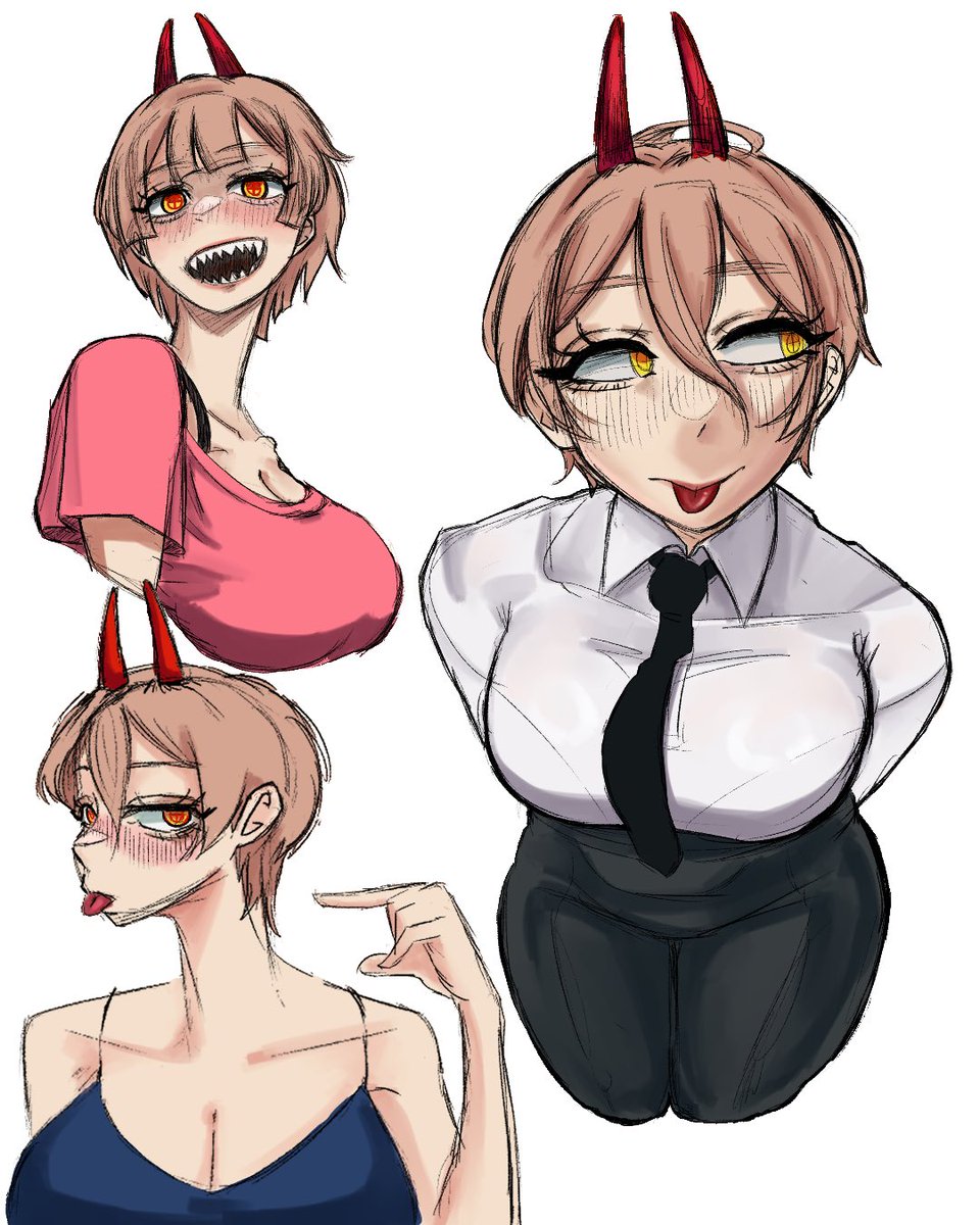 LiiKaLiiKa29's tweet photo. So do you enjoy all the CSM girl short hair I’ve drawn so far #chainsawman #チェンソーマン‌ https://t.co/fZvoW20gD5