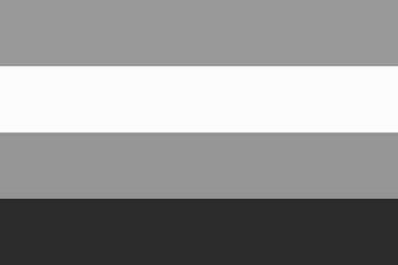 nicolasphobe's tweet photo. não é a bandeira hetero. é a bandeira não-binária sem cor pois meu mundo não é feliz e colorido como o de vcs viadinhos alegres, eu sou triste e sombrio https://t.co/NrhaMU1JZC