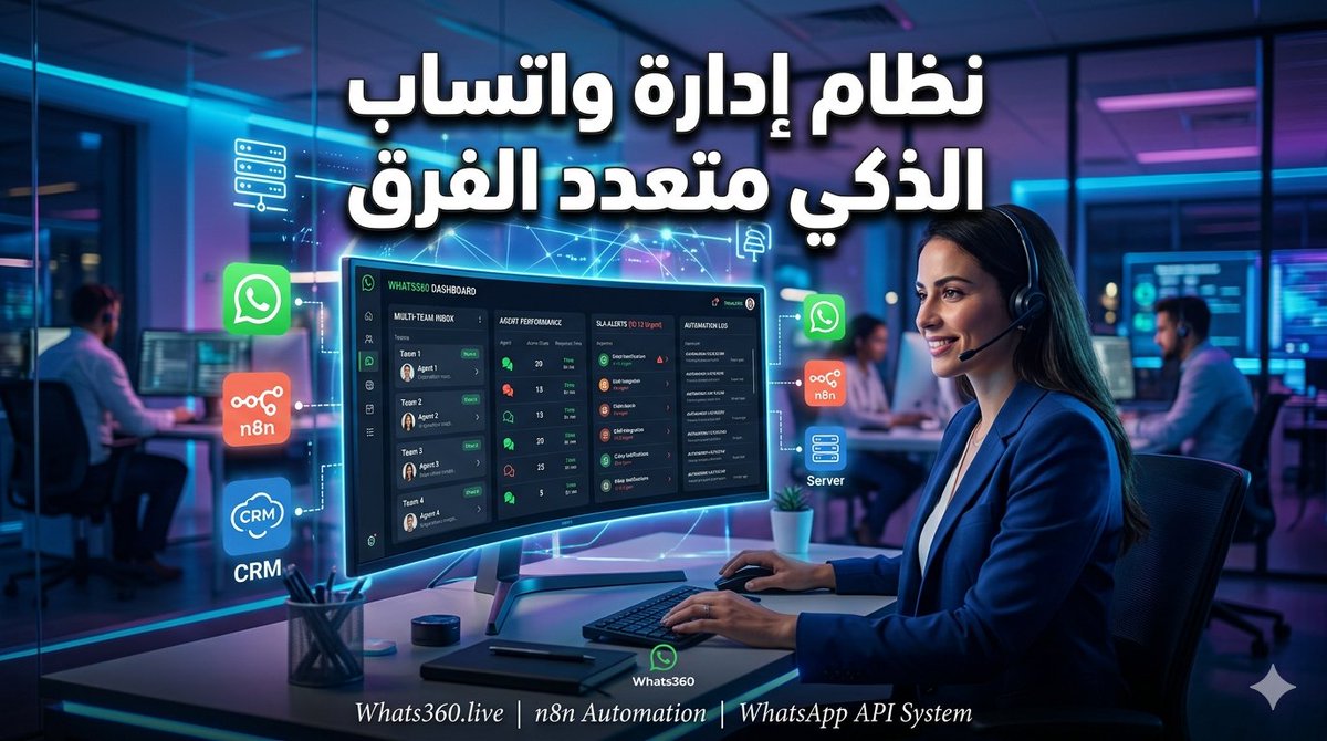 mfares_'s tweet photo. نظام واتساب متعدد الفرق باستخدام n8n بيخليك تتحكم في كل الرسائل + توزيع تلقائي + تنبيه تأخير الرد 🚀
تعرف تبني CRM ذكي لشركتك؟
https://t.co/xYyMYnTwMW
#WhatsAppAPI #n8n #CRM #Automation #Business https://t.co/8YprI7PIAi