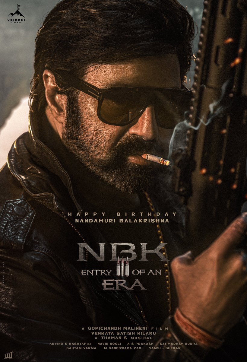 megopichand's tweet photo. This is ENTRY OF AN ERA... 

Come let's celebrate our #NBK in his most stylish and menacing mode yet. 

https://t.co/dvEuSYOtVT

#NBK111 @NBK111Movie https://t.co/93EywBqlZ6