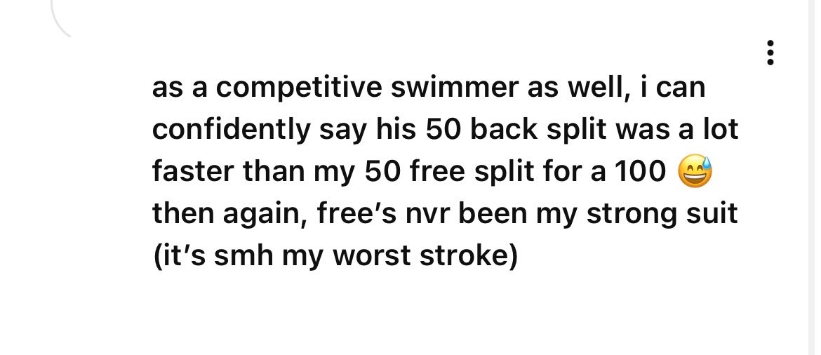 cortisbyartists's tweet photo. [admin]
I came across a few comments from competitive swimmers reacting to CORTIS KEONHO’s past swimming footage and wanted to share them here ^^
 
They mentioned that the time he takes at backstroke at his age is incredibly fast.

Also read note below ☘️⬇️ https://t.co/oGowhcecMW