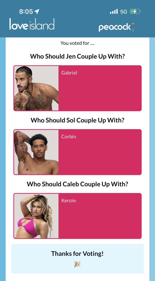 lullaita's tweet photo. The only vote that should matter #loveislandusa https://t.co/cysw0dnFL6