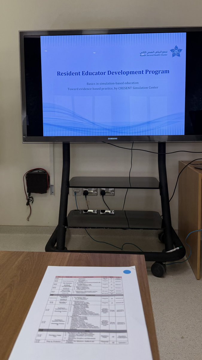 DrAzoufalsul1's tweet photo. Honored to participate in the Resident Educator Development Program on simulation-based education, organized by the CRESENT Simulation Center at @KFMC_RIYADH
#MedicalEducation #SimulationBasedEducation #ResidentEducation https://t.co/nEOVDmnMJI