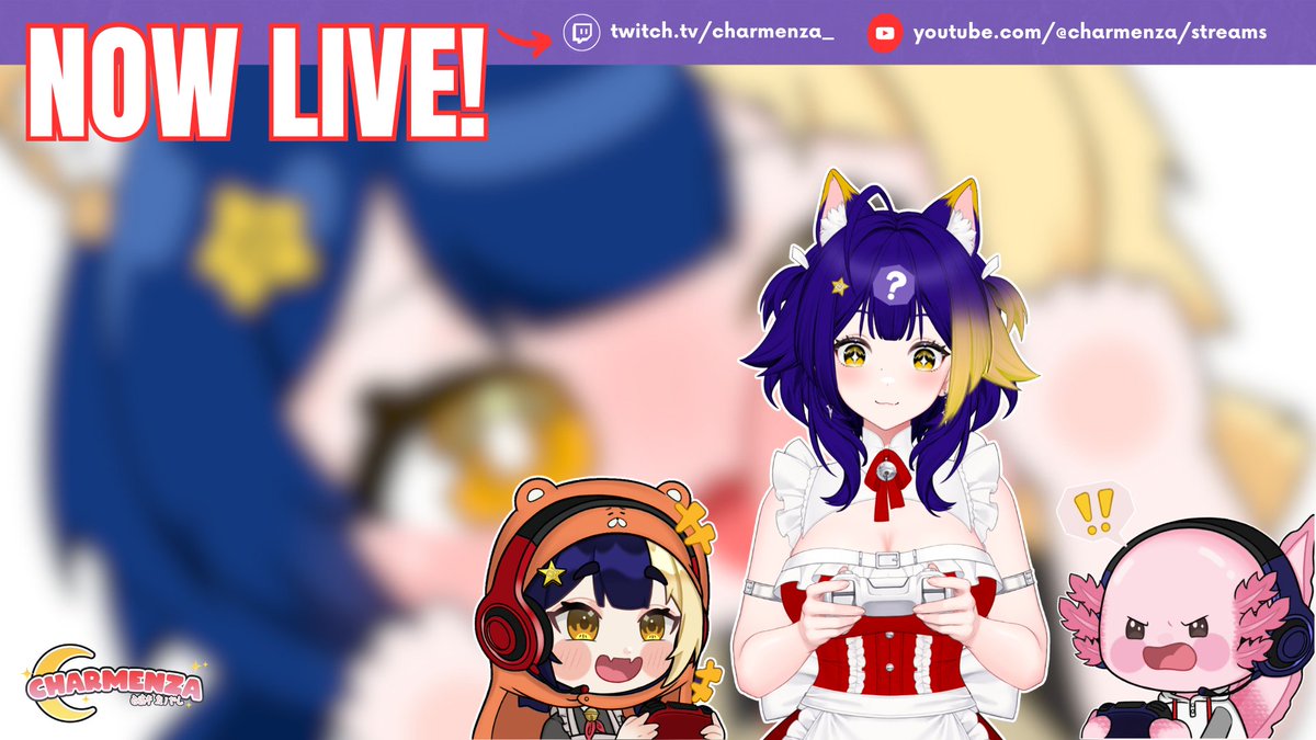 charmenza_'s tweet photo. 🔴Live now! Come &amp; JOIN the chat! #vtuber #twitchpartnerpush 🥰✨ https://t.co/jOC5vKelYh
