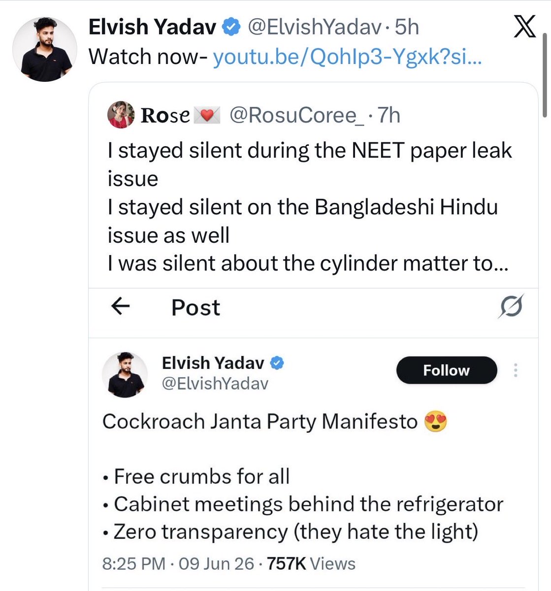 Amara__Don's tweet photo. Meet Fake Hindu and Close Friend of Munawar Faruqui.. Pelvish Yadav

It has been more than a month since CJP was created, but he never talked about it.

Now his video is released, and suddenly he has started trolling CJP. It looks like he is doing it for video promotion👌 https://t.co/ZPG85p37d8