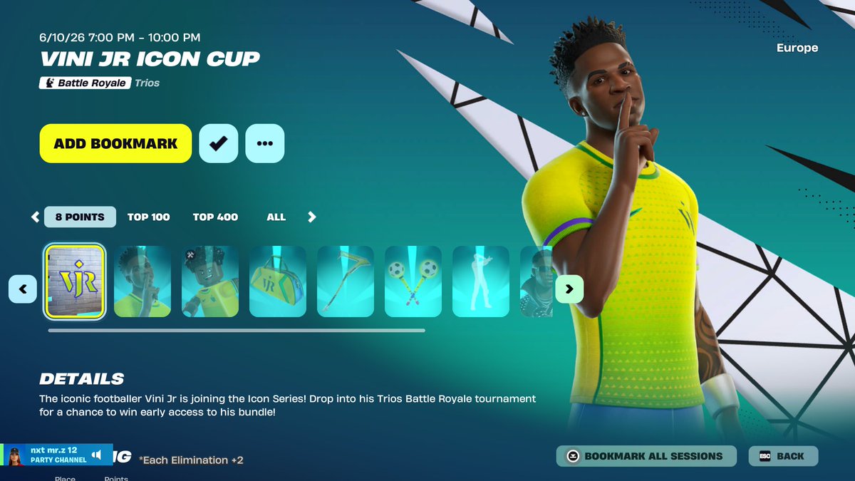 nxtmadcat's tweet photo. lf1 for Vincius Skin Cup.

@nxtmadcat @nxtmrz 

#vinijunioriconcup #viniciusskincup #viniskincup

Mode: Battle Royale (BUILD) Trios https://t.co/UMEWF6PlHK