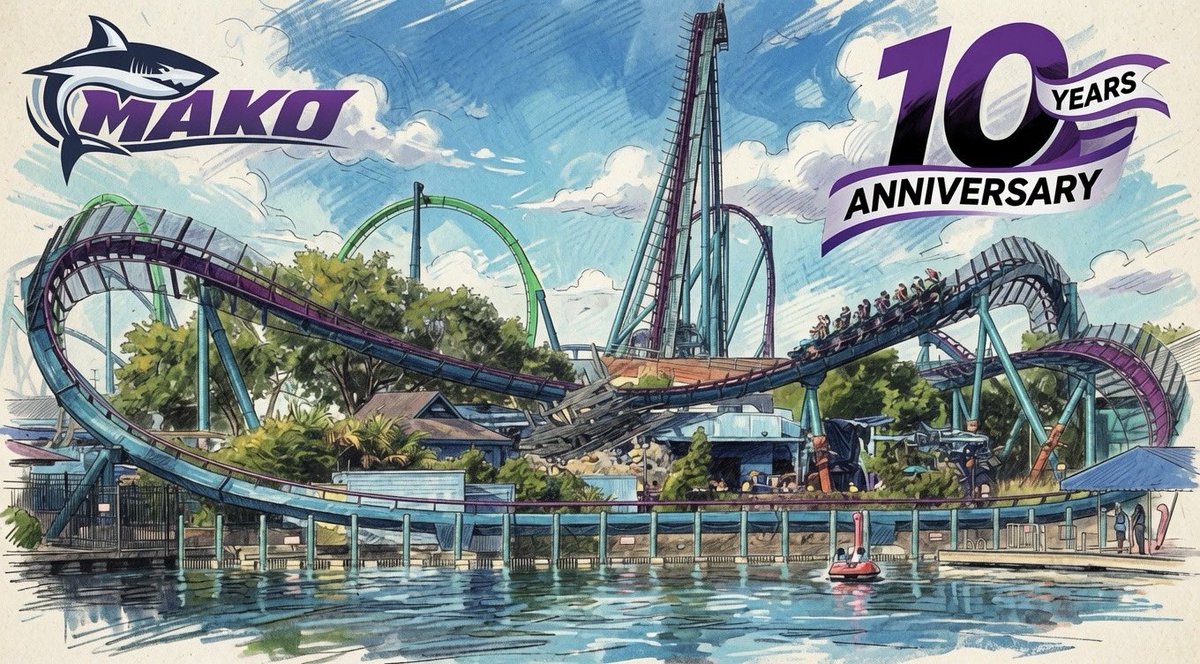 SaxOnTracks's tweet photo. Happy 10th anniversary to Mako at @SeaWorld Orlando! https://t.co/HMmrBdoECZ