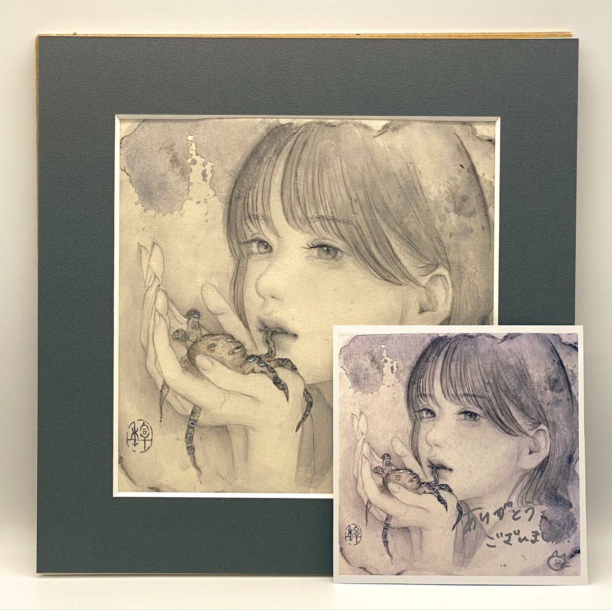 高久梓、「眈々と」、希少画集・額装画、日本製・新品額縁にて額装致します 高久 梓 (@nikawamin) / Posts / X