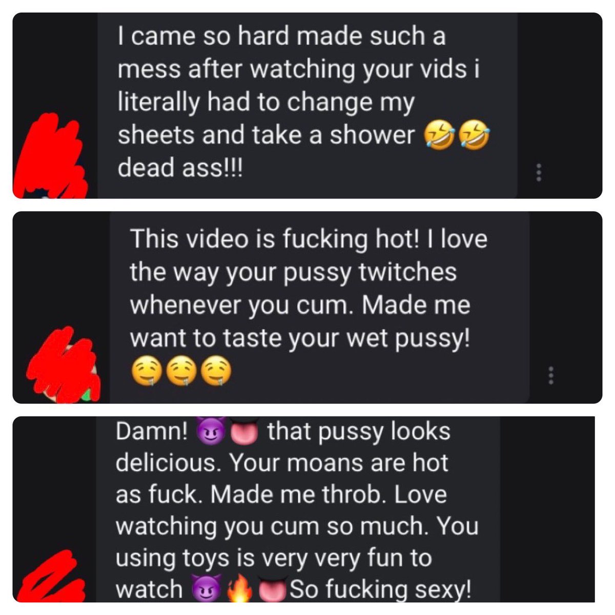 LunarBloomXo's tweet photo. This is what fans are saying about my content 👀 https://t.co/AjFFcP823w