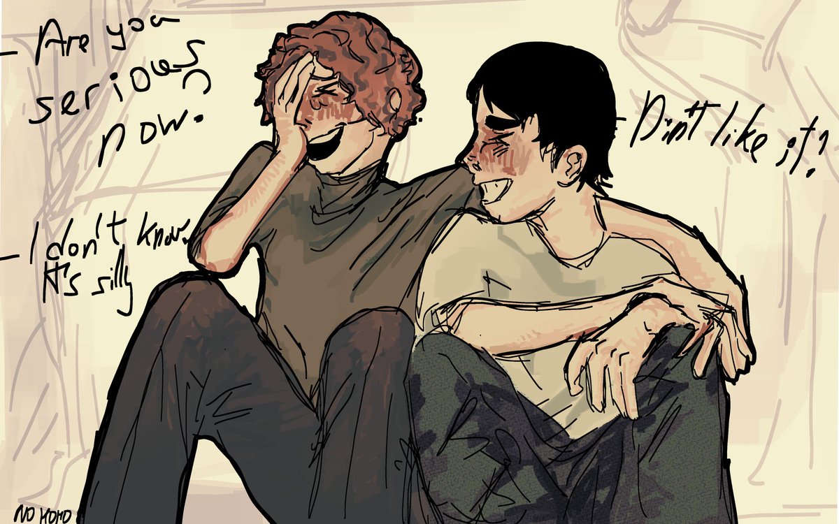 kohana_sam's tweet photo. Stupit best friends are cool spending a time. Actually I want to draw more of Kyle. Maybe style. They for me bros "no homo"
#sptwt #spstyle https://t.co/HDqXtxvUa8