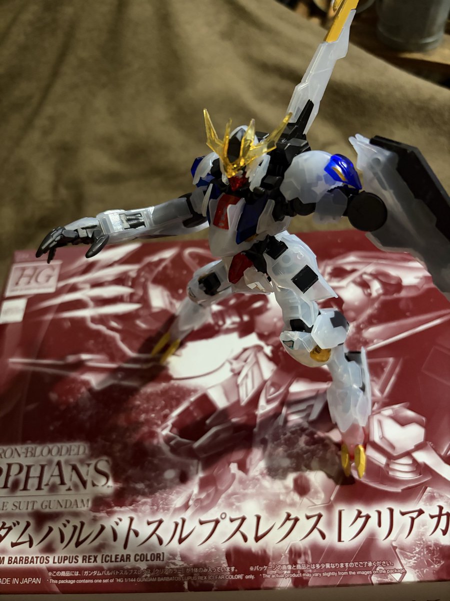 higemlins's tweet photo. やっぱり好きだなぁルプスレクス
クリアカラー良いよね💕︎
 #鉄血
 #ガンプラ https://t.co/iMPgFy4uKH