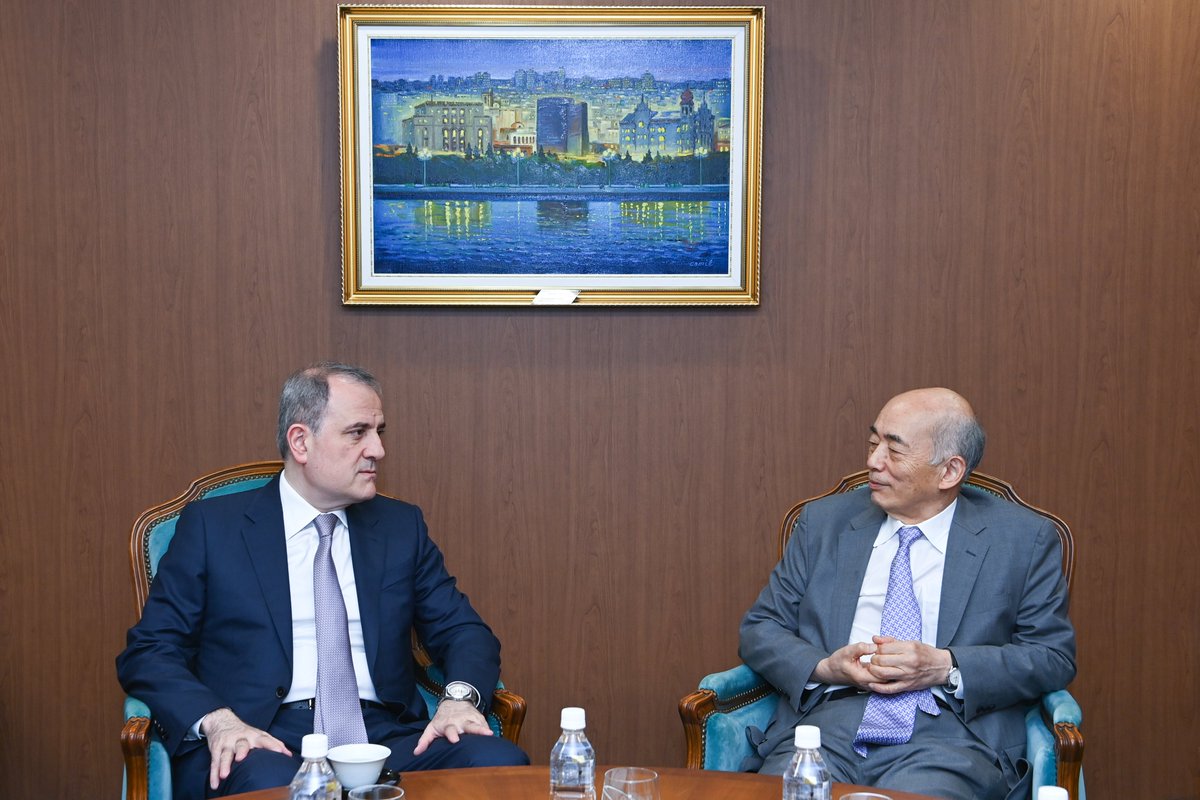 Bayramov_Jeyhun's tweet photo. Honored to address a roundtable discussion at the Japan Institute of International Affairs, @JIIA_eng, during my official visit to Japan.

I shared Azerbaijan’s perspectives on regional and international security, economic to development, energy security, connectivity, and the evolving geopolitical landscape.

I also highlighted the potential of Azerbaijan–Japan cooperation in trade, transport, investment, energy, green technologies, digital transformation, and innovation.

The discussion provided an excellent opportunity to exchange views with representatives of think tanks on regional developments, the Armenia–Azerbaijan normalization process, post-conflict reconstruction efforts, and the importance of international cooperation in addressing global challenges.