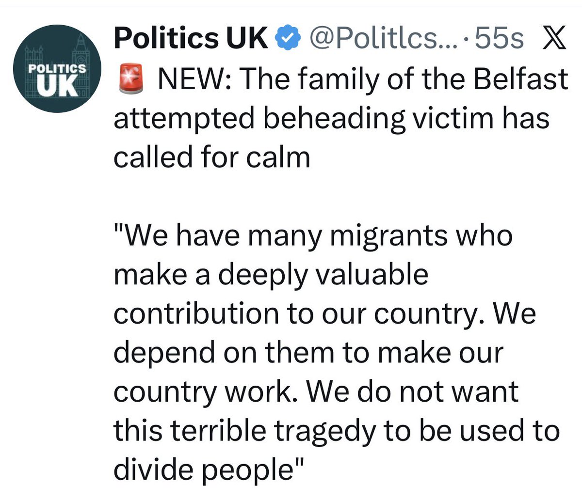 bmay's tweet photo. I doubt Reform politicians and their media cheerleaders have the class to honour this dignified request. https://t.co/UC0RrDfhMb