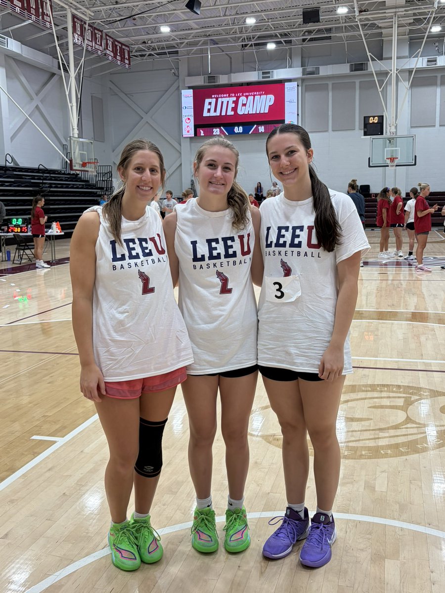 StrattonDavis32's tweet photo. Had a great time at Lee University Elite camp! @LeeUWBB @hland_ladyhoops  @ALElite2027 https://t.co/v02Kfa5w2H