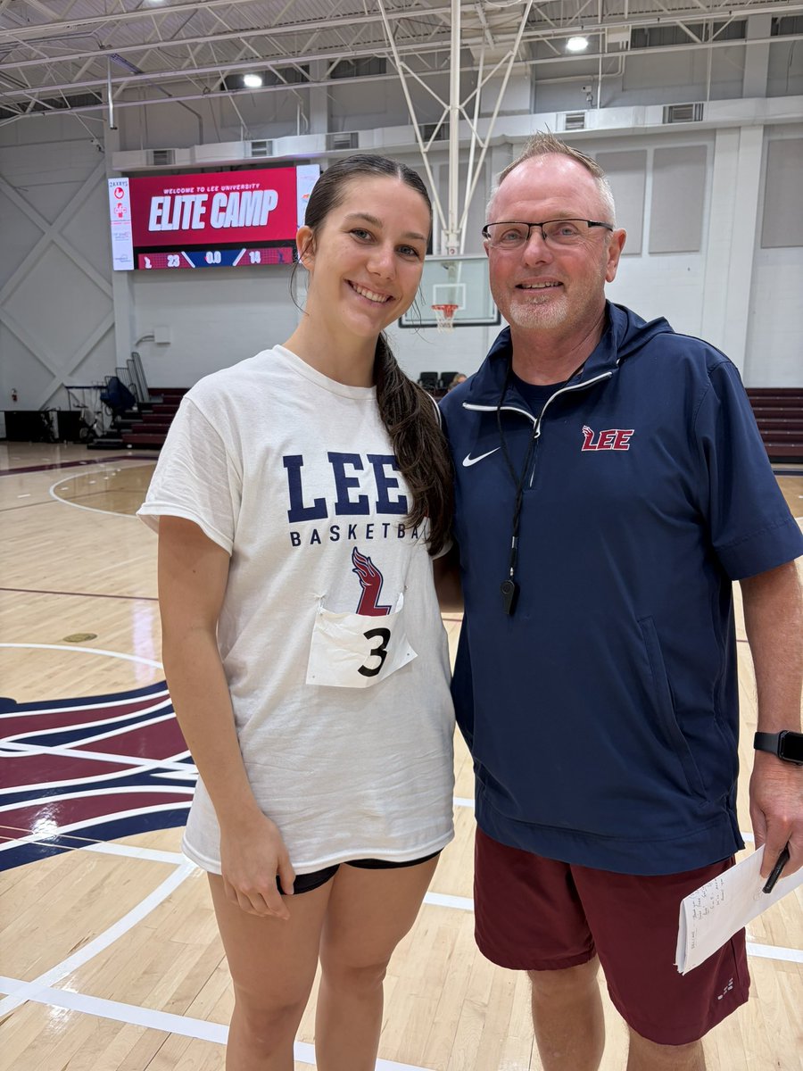 StrattonDavis32's tweet photo. Had a great time at Lee University Elite camp! @LeeUWBB @hland_ladyhoops  @ALElite2027 https://t.co/v02Kfa5w2H