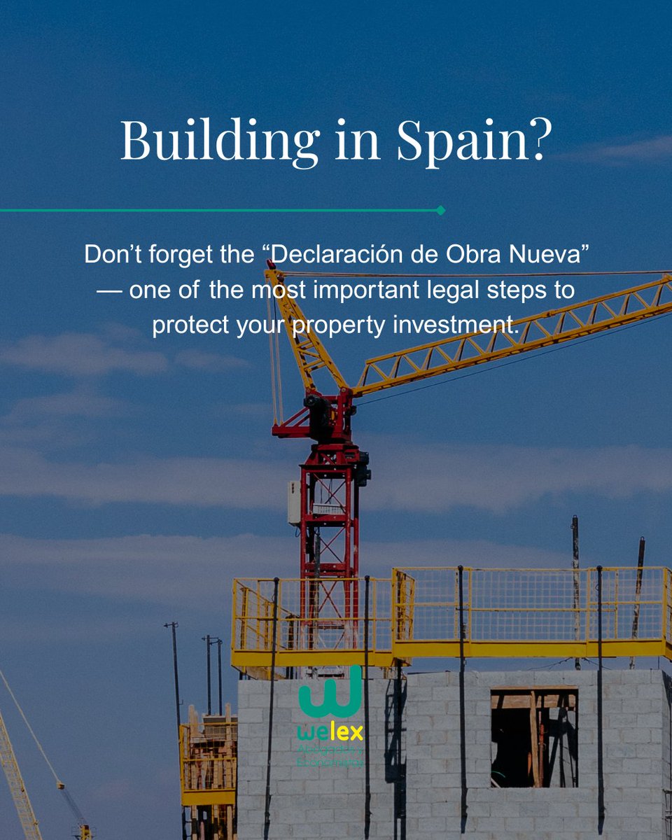 WelexLaw's tweet photo. 🇬🇧Building or expanding a property in Spain? 🏗️

📩 Contact Welex, Lawyers &amp; Accountants in Spain for professional legal assistance tailored to foreign property owners in Spain.

#PropertyInSpain #LawyersInSpain #SpanishPropertyLaw #MarbellaLawyers #Welex #RealEstateSpain https://t.co/v0MtdTpfei