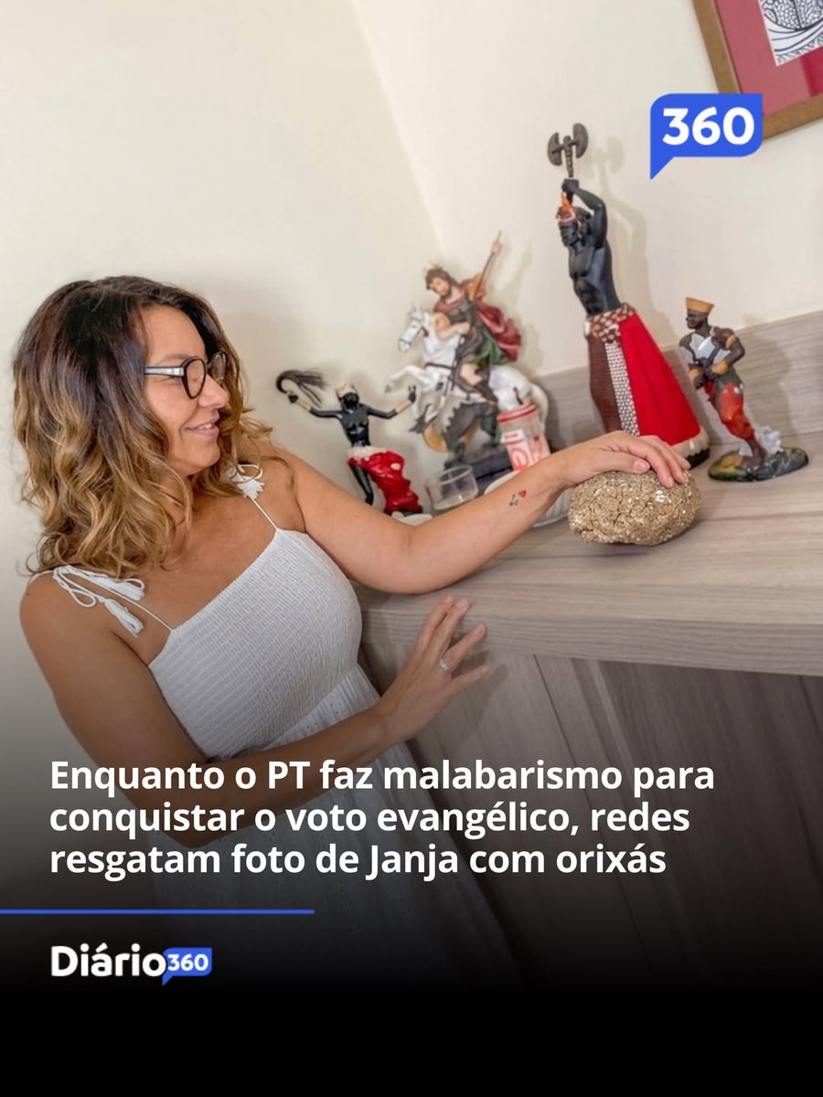 MachadoDarlon's tweet photo. Enquanto o PT promovia o 4º Encontro Nacional de Evangélicos em uma tentativa desesperada de conquistar o voto de um público conservador que historicamente rejeita as pautas de esquerda como aborto, ideologia de gênero e a descristianização da sociedade, a primeira-dama Janja Lula da Silva protagoniza mais uma cena reveladora: redes sociais resgataram foto sua ao lado de orixás da umbanda e do candomblé, acompanhada de sua declaração ao Fantástico em 2022 de que “ser ligada a uma religião de matriz africana só me dá orgulho”. A hipocrisia é evidente: Janja, que não esconde sua afinidade com terreiros, agora posa como interlocutora de evangélicos, um eleitorado que vê com natural preocupação a relativização de valores cristãos promovida pelo governo. Essa ginástica ideológica reforça a percepção de que o PT instrumentaliza a fé alheia por mera conveniência eleitoral, sem qualquer coerência ou respeito às convicções genuínas dos fiéis que tenta seduzir.

📰 Fonte: Diário 360