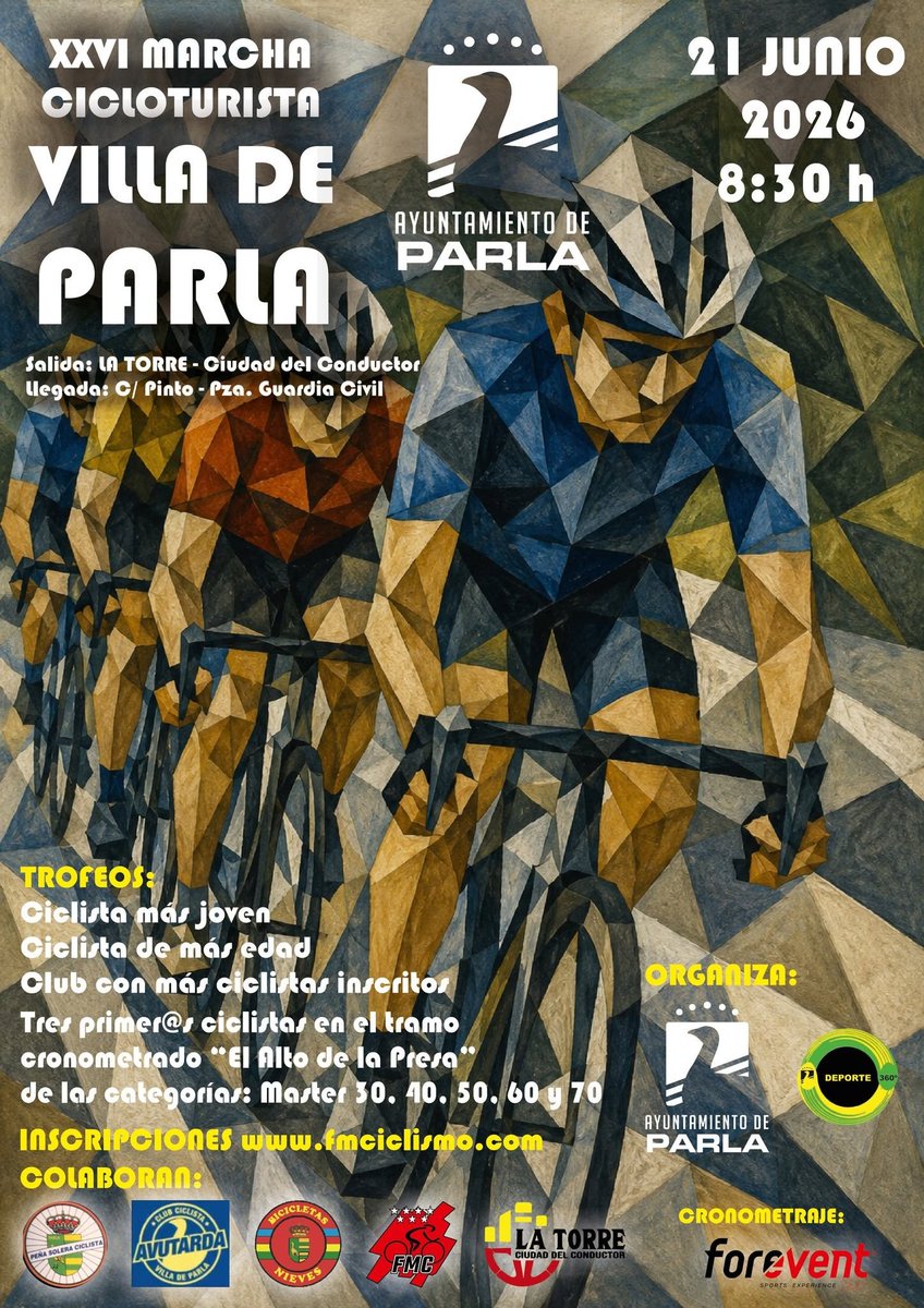 AytoParla's tweet photo. 🚵🏼‍♀️🚴🏆Representantes entidades organizadoras XXVI Marcha cicloturista Villa de #Parla presentan prueba a Alcalde @Ramonjurado y ediles @CasaDeporte_ @javier_gs2312 y Recursos Humanos @Nerea_Ruiz_Roso. La prueba es 21 #junio para personas federadas o no👇 

https://t.co/YtTgT1orwc https://t.co/ll1mDJsvVX