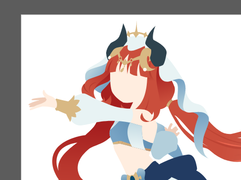 mordiscadas's tweet photo. fui treinar ilustração vetorial e a burra aqui foi logo tentar um personagem cheio de detalhe (nilou, genshin) faz um tempão que to nisso https://t.co/Dqvil9M2ll
